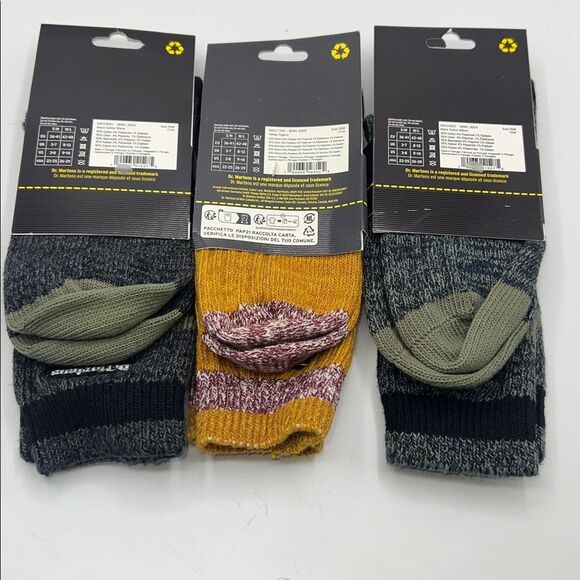 DR MARTENS Mark Socks Lot of 3- S/M NEW! - Picture 5 of 8